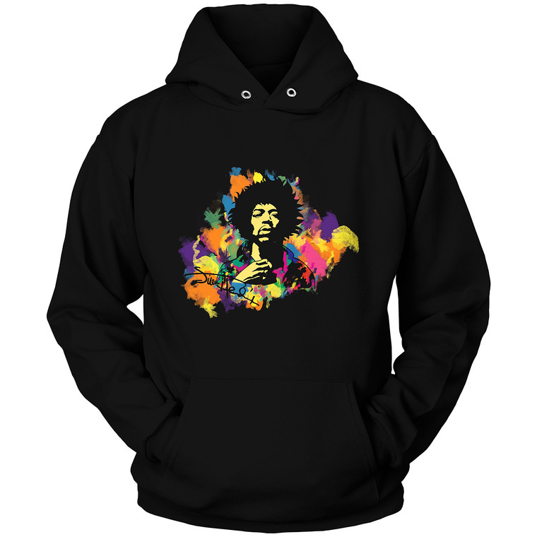 JIMI HENDRIX SINGER COLOR SPLASH Hoodie JIMI HENDRIX SINGER COLOR SPLASH Hoodie