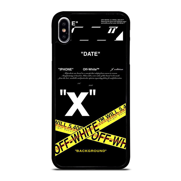OFF WHITE X BACKGROUND iPhone XS Max Case