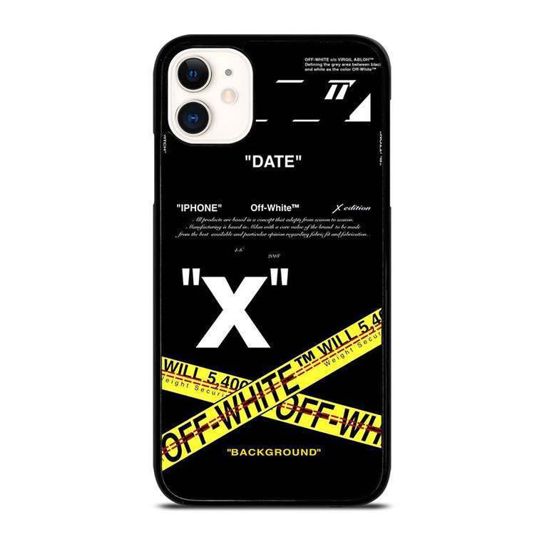 OFF WHITE X BACKGROUND iPhone 11 Case
