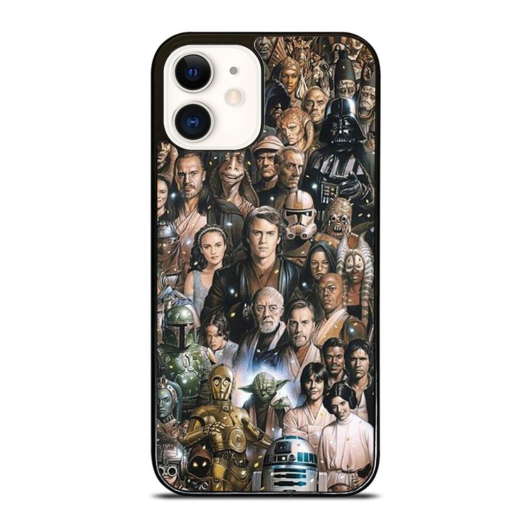 STAR WARS CHARACTERS ART iPhone 12 Case STAR WARS CHARACTERS ART iPhone 12 Case