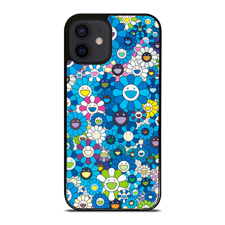TAKASHI MURAKAMI BLUE FLOWERS iPhone 12 Mini Case