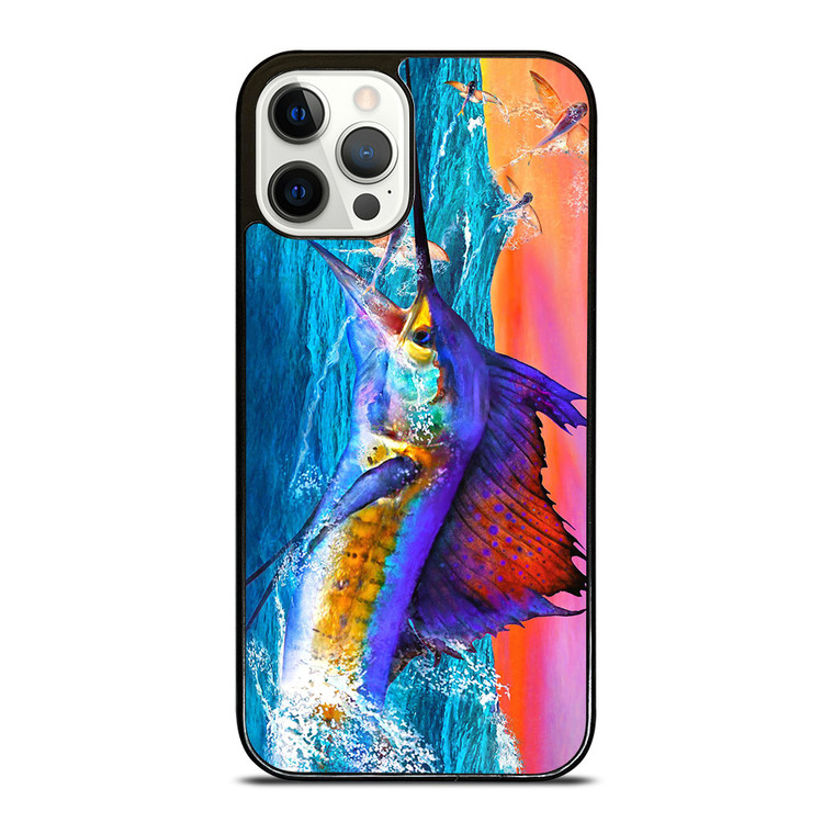 GUY HARVEY ISLAND MARLIN BOAT 2 iPhone 12 Pro Case