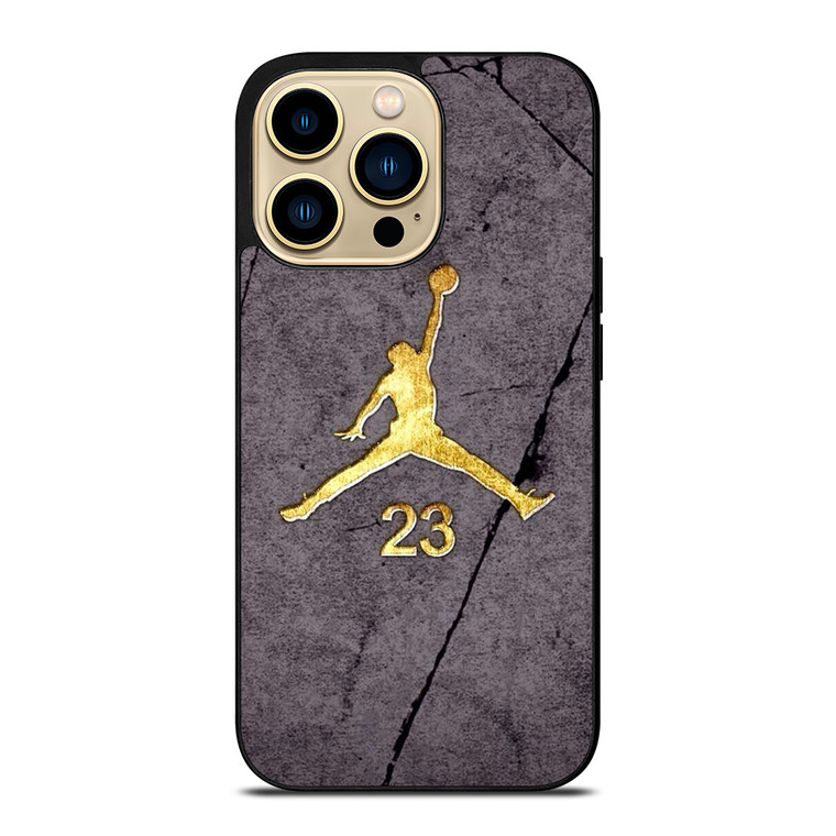 AIR JORDAN 23 GOLD WALL iPhone 14 Pro Max Case