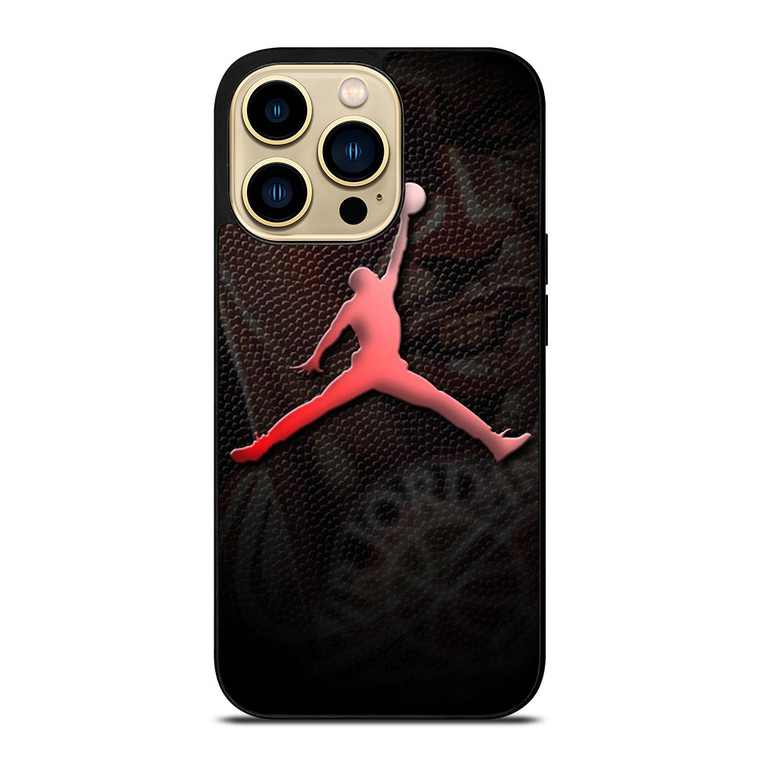 AIR JORDAN LOGO LEATHER iPhone 14 Pro Max Case