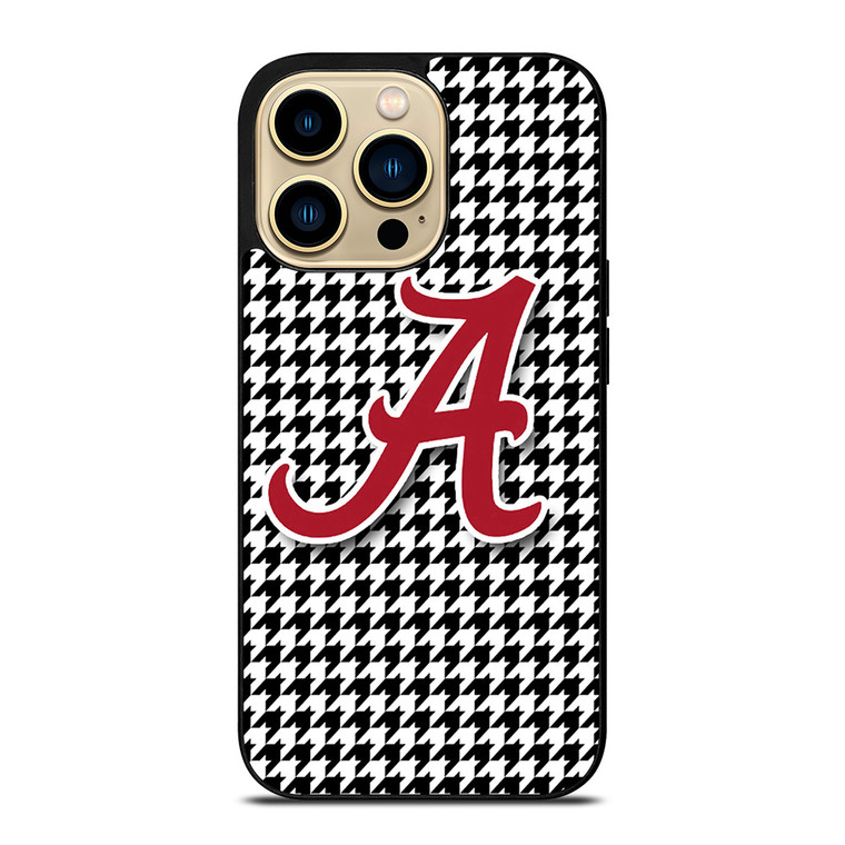 ALABAMA HOUNDSTOOTH CRIMSON TIDE iPhone 14 Pro Max Case