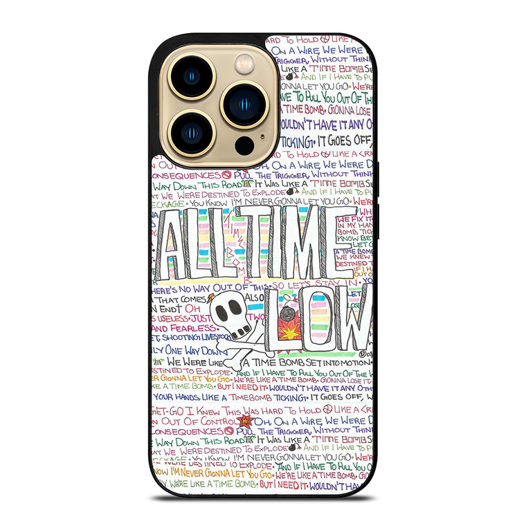 ALL TIME LOW WRITTING iPhone 14 Pro Max Case