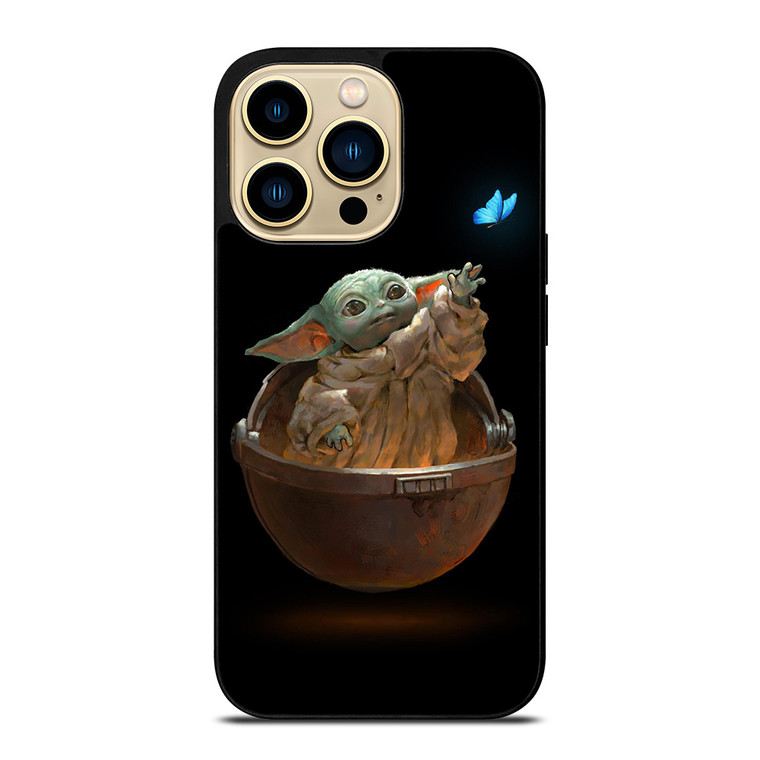 BABY YODA BUTTERFLY STAR WARS iPhone 14 Pro Max Case BABY YODA BUTTERFLY STAR WARS iPhone 14 Pro Max Case