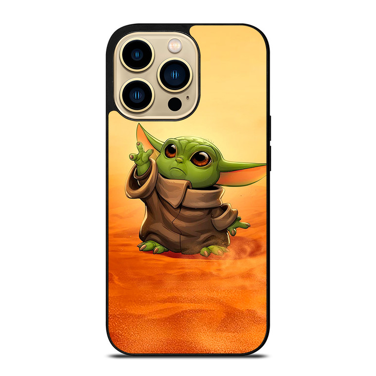 BABY YODA CARTOON STAR WARS iPhone 14 Pro Max Case