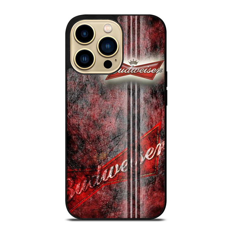 BUDWEISER BEER LOGO GRUNGE iPhone 14 Pro Max Case
