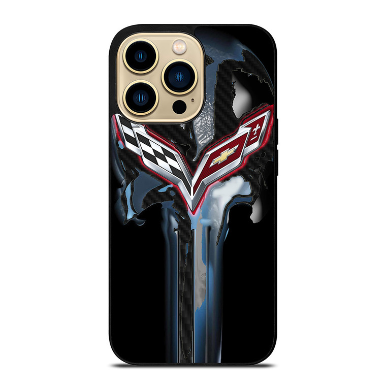 CORVETTE SKULL LOGO iPhone 14 Pro Max Case
