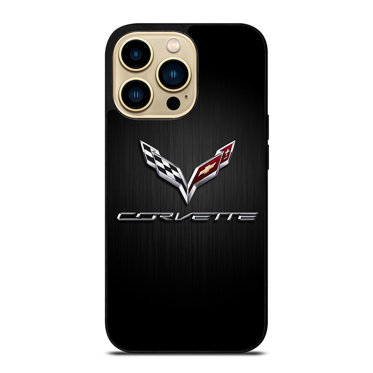 CORVETTE SYMBOLS BLACK iPhone 14 Pro Max Case