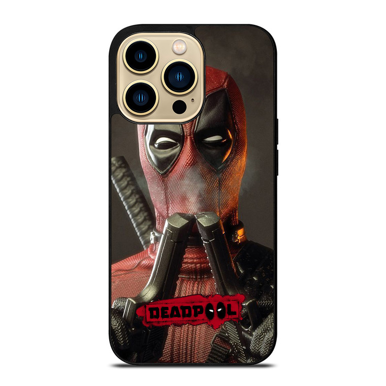 DEADPOLL POTRAIT DOUUBLE PISTOLS iPhone 14 Pro Max Case