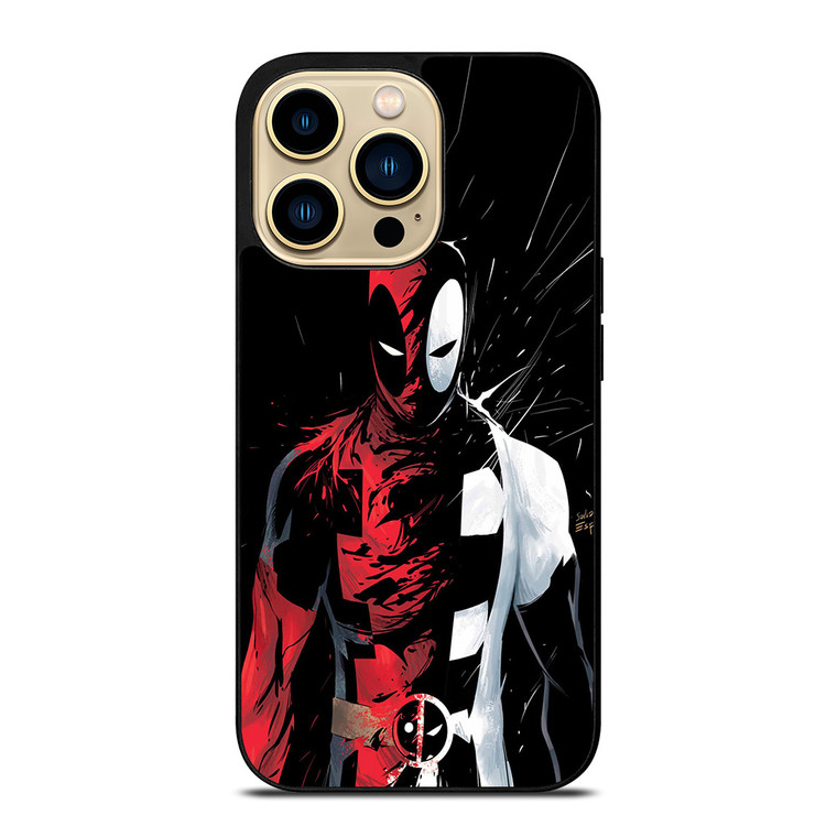 DEADPOOL BLACK IN BLACK WHITE iPhone 14 Pro Max Case