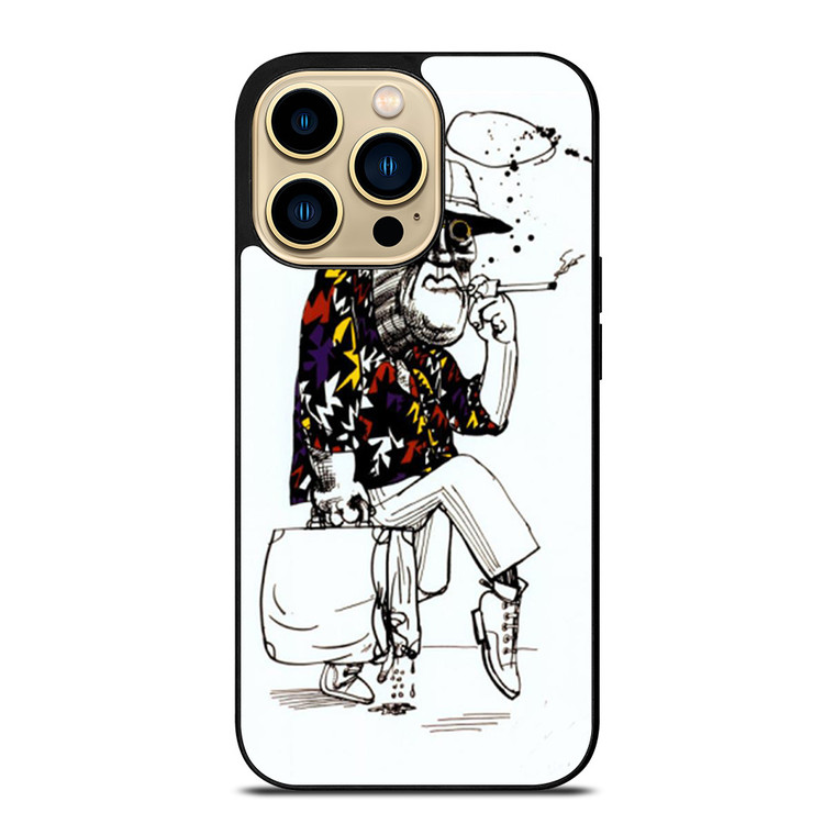 DR GONZO RALPH STEADMAN LAS VEGAS iPhone 14 Pro Max Case