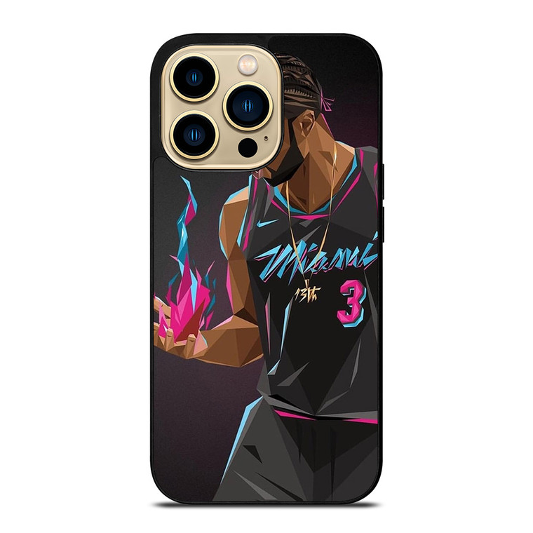 DWYANE WADE MIAMI HEAT ART iPhone 14 Pro Max Case