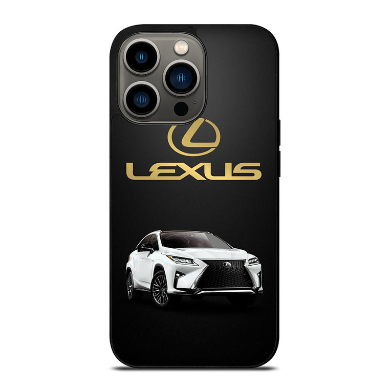 LEXUS WHITE CAR GOLD LOGO iPhone 13 Pro Case