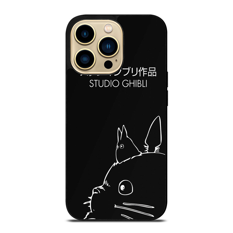 GHIBI STUDIO TOTORU SIMPLE BLACK iPhone 14 Pro Max Case