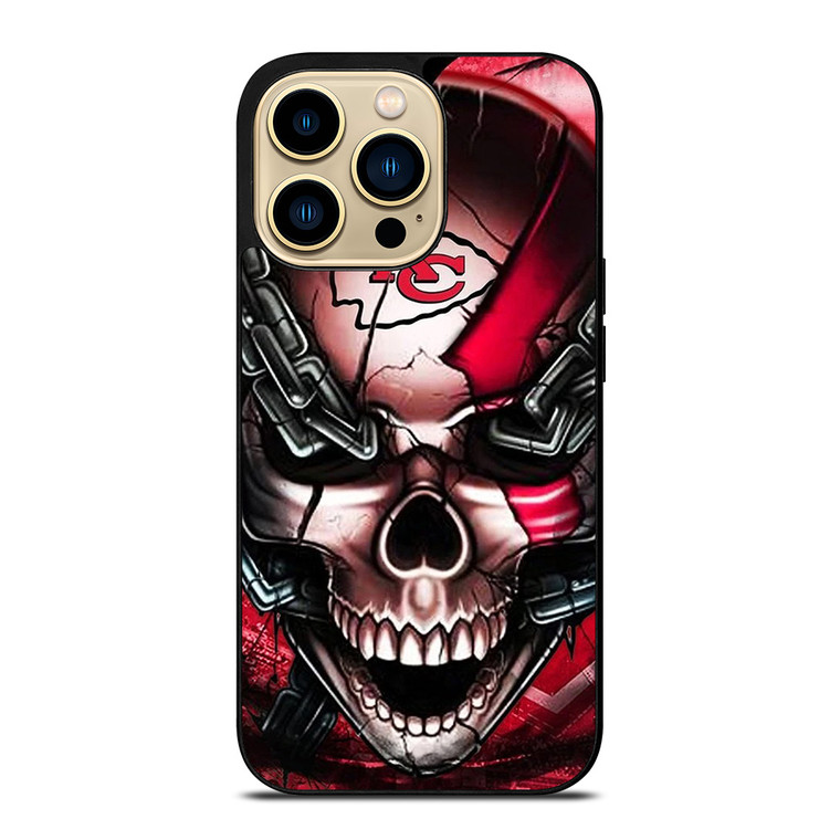 KANSAS CITY CHIEFS SKULL iPhone 14 Pro Max Case