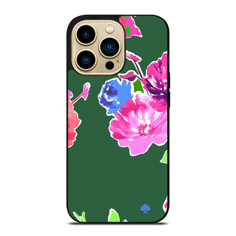 KATE SPADE NEW YORK GREEN FLORAL iPhone 14 Pro Max Case