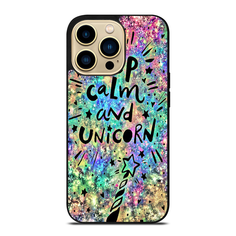 KEEP CALM AND UNICORN iPhone 14 Pro Max Case