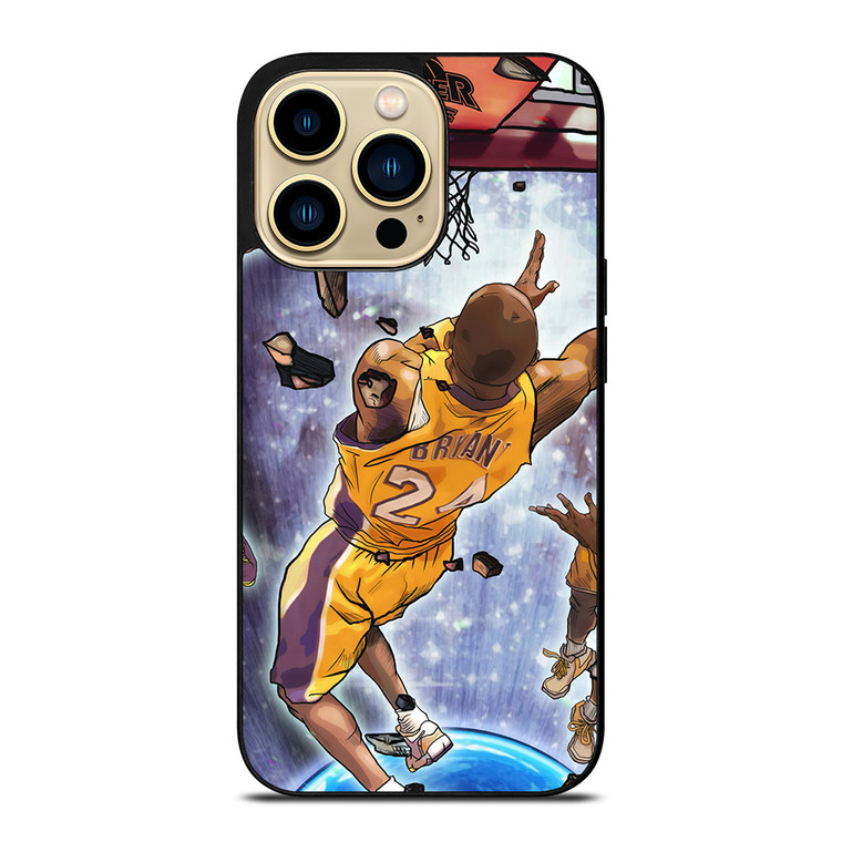 LA LAKERS KOBE BRYANT JUMP ART iPhone 14 Pro Max Case