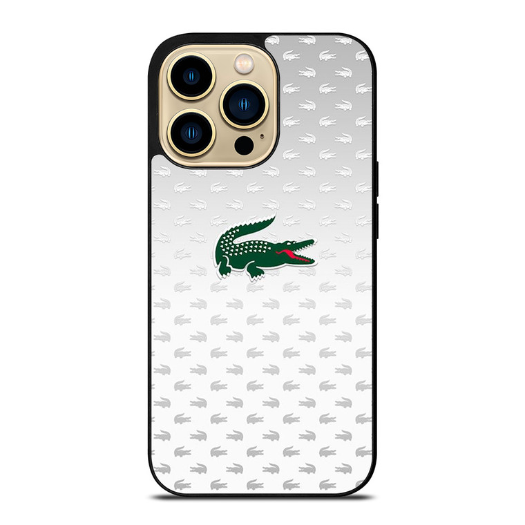 LACOSTE SILVER PATTERN iPhone 14 Pro Max Case