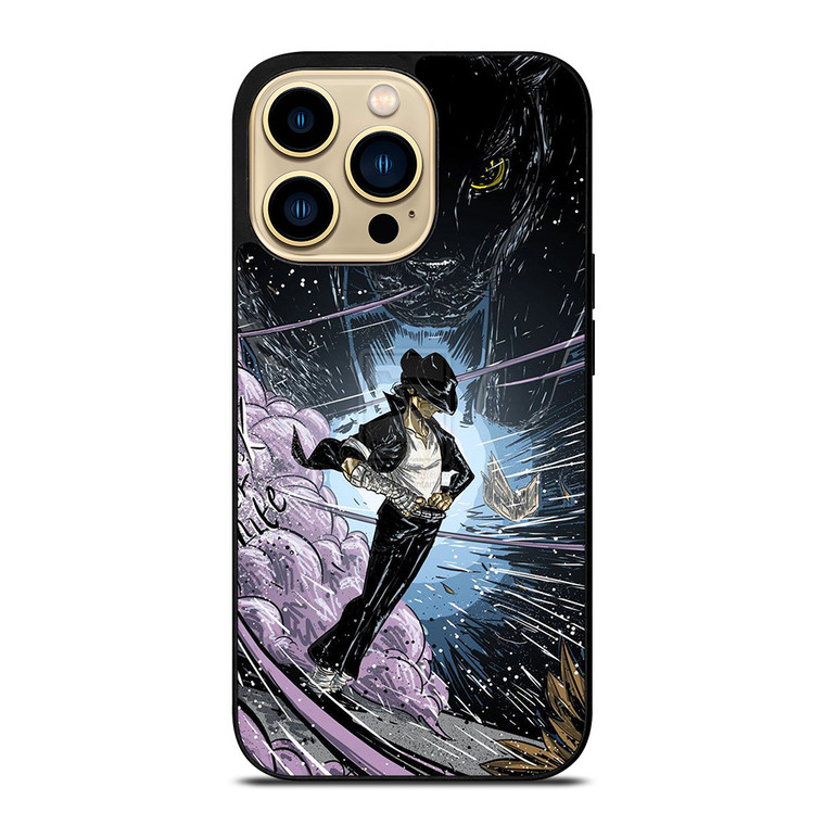 MICHAEL JACKSON CARTOON ART iPhone 14 Pro Max Case