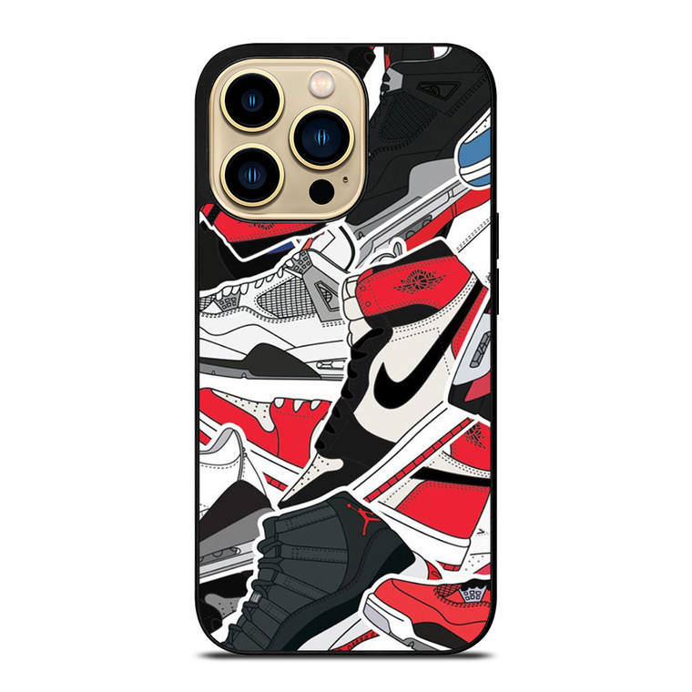 NIKE AIR JORDAN SHOES ART iPhone 14 Pro Max Case