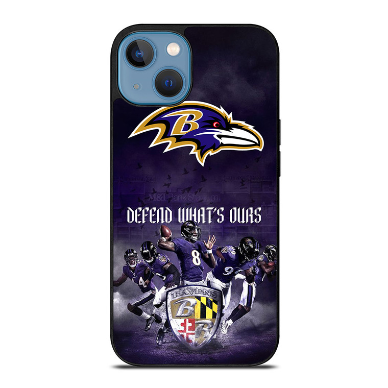 BALTIMORE RAVENS DEFEND iPhone 13 Case
