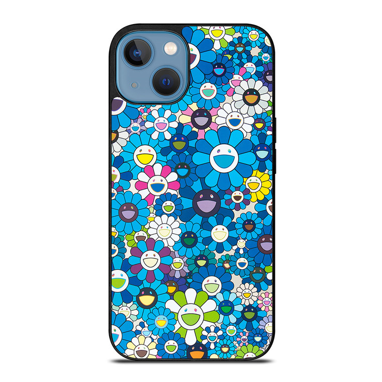 TAKASHI MURAKAMI BLUE FLOWERS iPhone 13 Case
