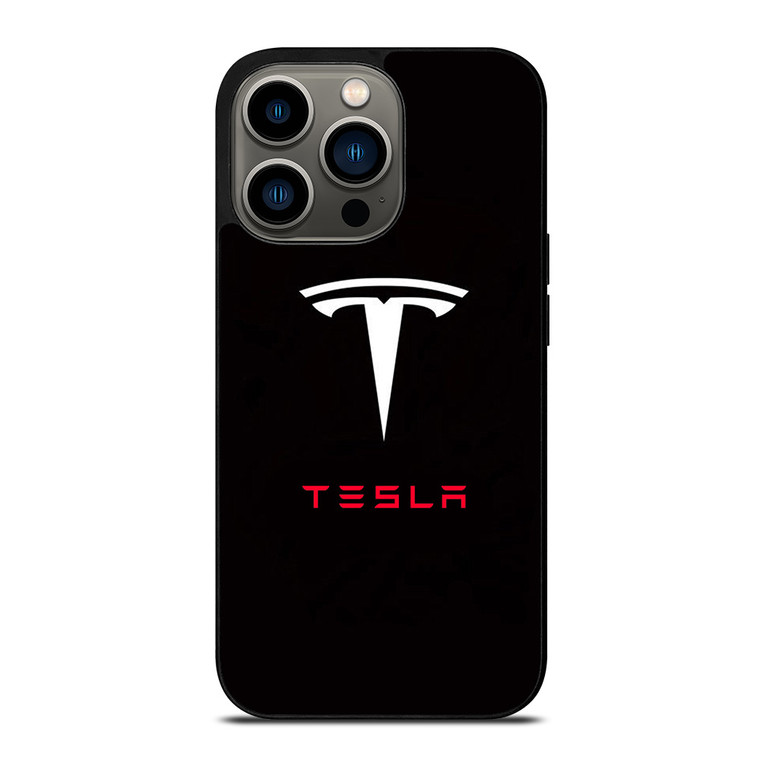 TESLA ELECTRIC CAR LOGO iPhone 13 Pro Case