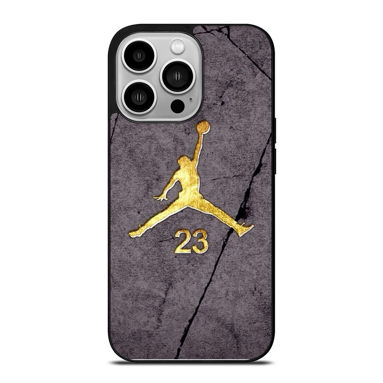 AIR JORDAN 23 GOLD WALL iPhone 14 Pro Case