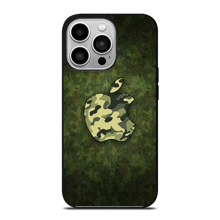 APPLE LOGO CAMO GREEN iPhone 14 Pro Case APPLE LOGO CAMO GREEN iPhone 14 Pro Case