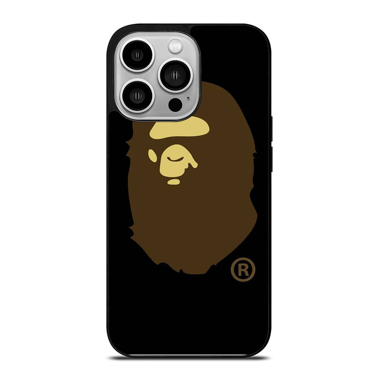 BAPE LOGO BROWN iPhone 14 Pro Case