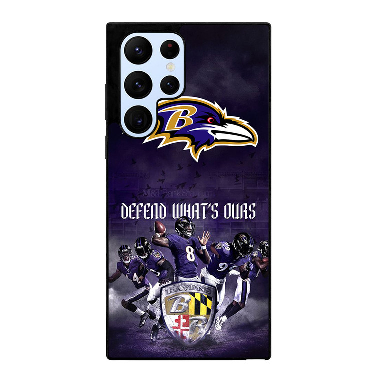 BALTIMORE RAVENS DEFEND Samsung Galaxy S22 Ultra Case