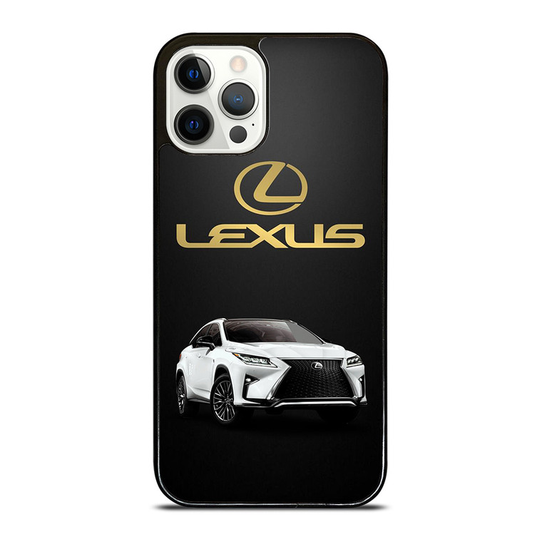LEXUS WHITE CAR GOLD LOGO iPhone 12 Pro Case