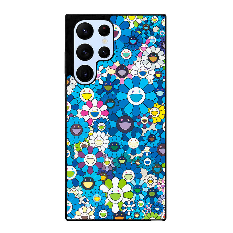 TAKASHI MURAKAMI BLUE FLOWERS Samsung Galaxy S22 Ultra Case