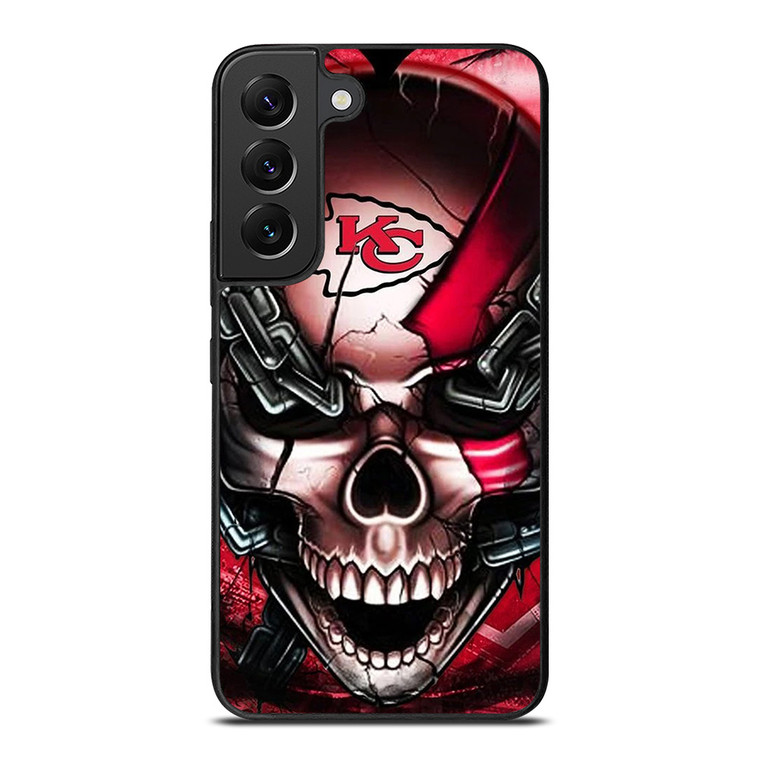 KANSAS CITY CHIEFS SKULL Samsung Galaxy S22 Plus Case