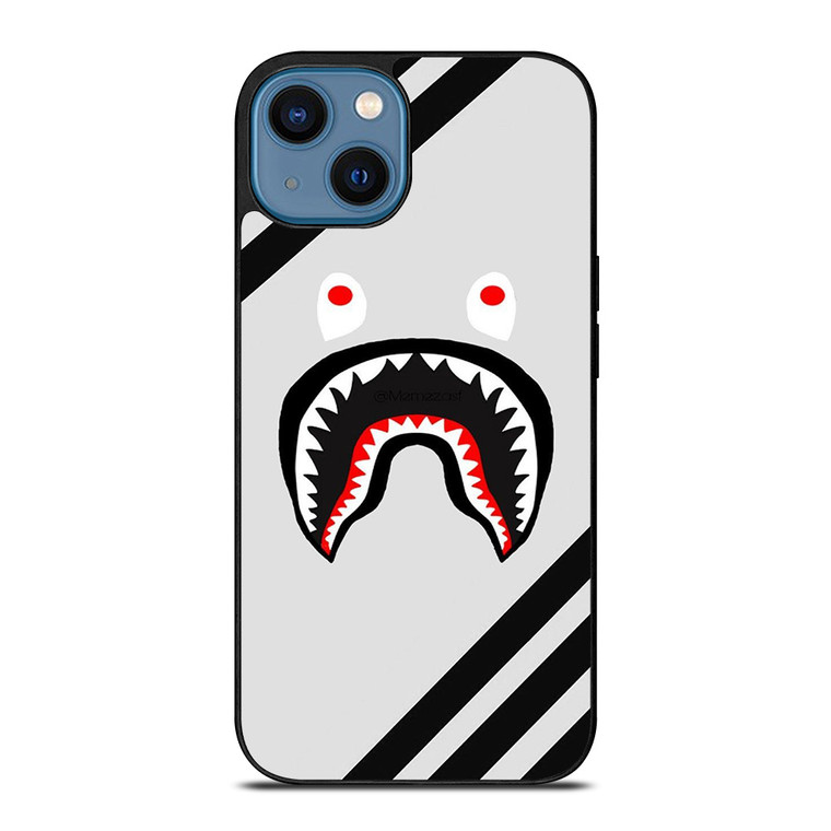 BAPE SHARK ADIDAS STRIPE iPhone 14 Case BAPE SHARK ADIDAS STRIPE iPhone 14 Case