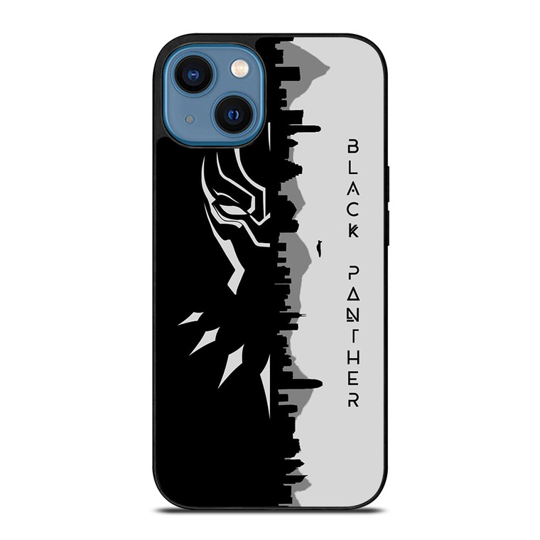 BLACK PANTHER BLACK WHITE FAN ART iPhone 14 Case BLACK PANTHER BLACK WHITE FAN ART iPhone 14 Case