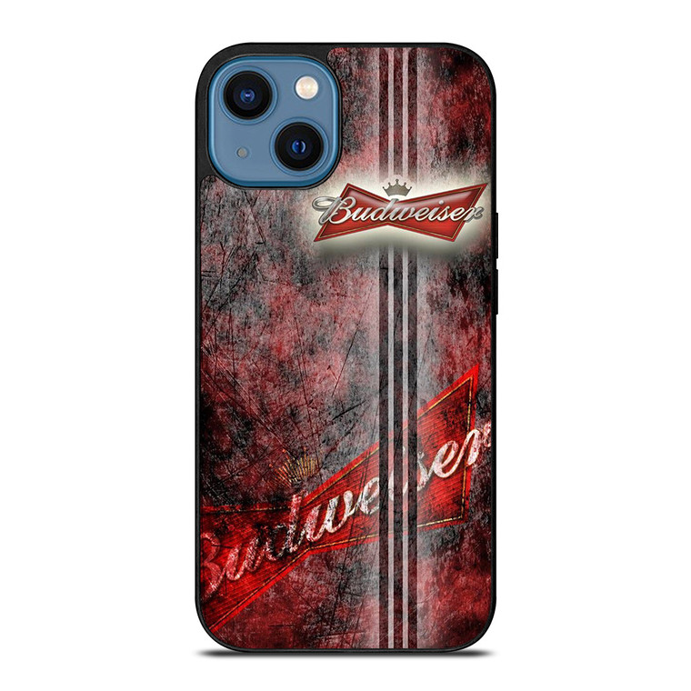 BUDWEISER BEER LOGO GRUNGE iPhone 14 Case