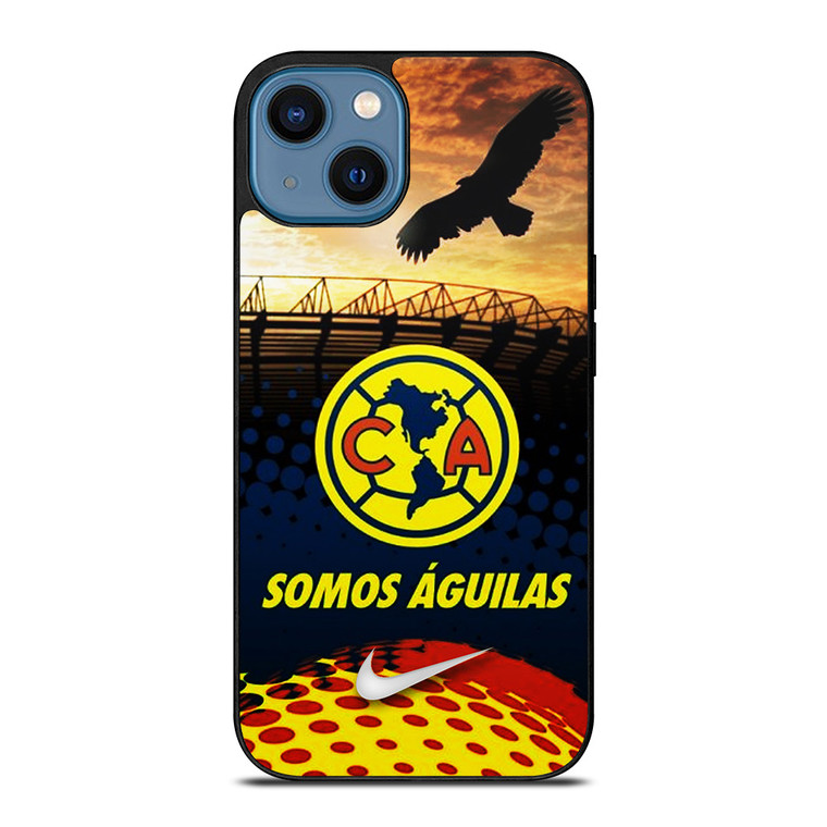 CLUB AMERICA LOGO SOMOS AGUILAS iPhone 14 Case