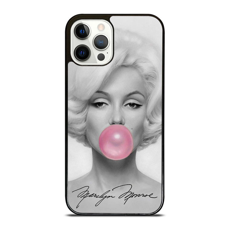 MARILYN MONROE PINK BUBBLEGUM ART iPhone 12 Pro Case