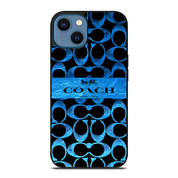 COACH NEW YORK BLUE 2 iPhone 14 Case