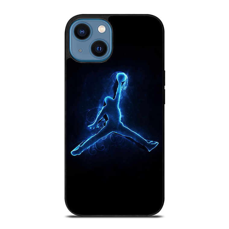COOL AIR JORDAN LOGO BLUE iPhone 14 Case