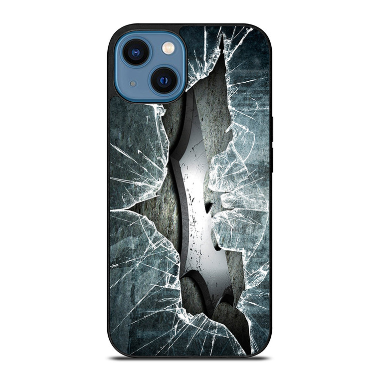CRACKED OUT GLASS BATMAN THE DARK KNIGHT 2 iPhone 14 Case