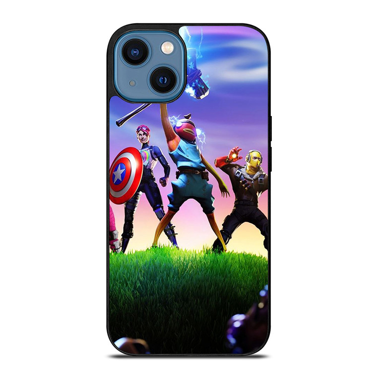 FORTNITE GAME X AVENGERS END GAME iPhone 14 Case