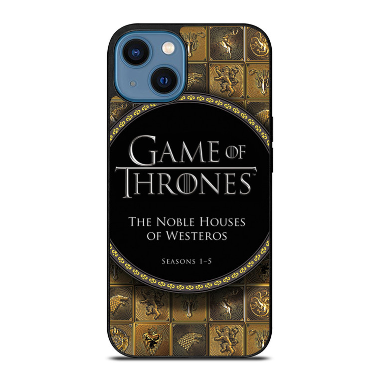 GAME OF THRONES THE NOBLE HOUSES OF WESTEROS iPhone 14 Case