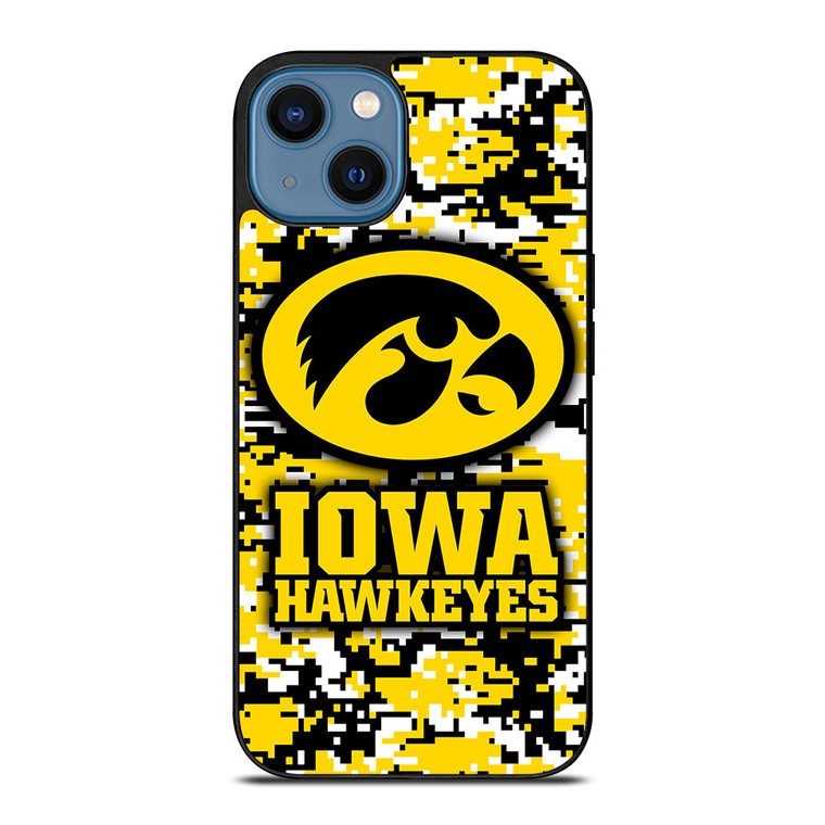 IOWA HAWKEYES CAMO iPhone 14 Case