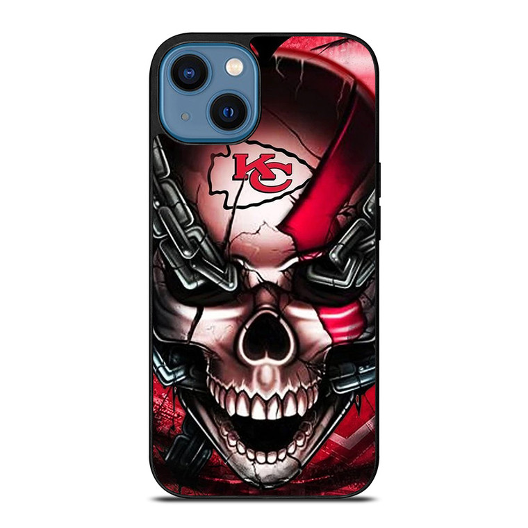 KANSAS CITY CHIEFS SKULL iPhone 14 Case